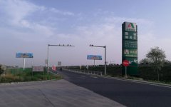 山東省德商高速鄄城服務區單立柱（對牌）